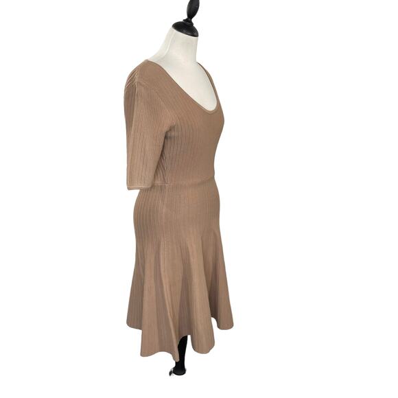 BCBGMaxAzria Size M Allie Knit Dress Fit & Flare Career Minimalist Capsule NWOT - Picture 2 of 12